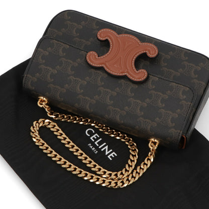 CELINE チェーンショルダーバッグ トリオンフキャンバス