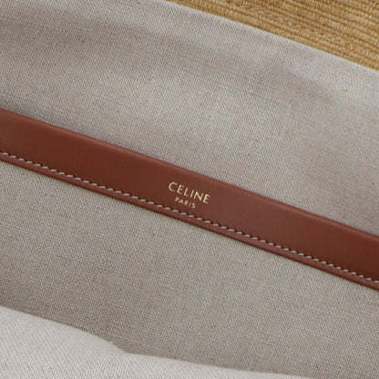 CELINE トートバッグ ラージカバス ブラウン トリオンフ