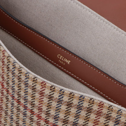 CELINE ハンドバッグ ミディアム ソフト 16 千鳥格子