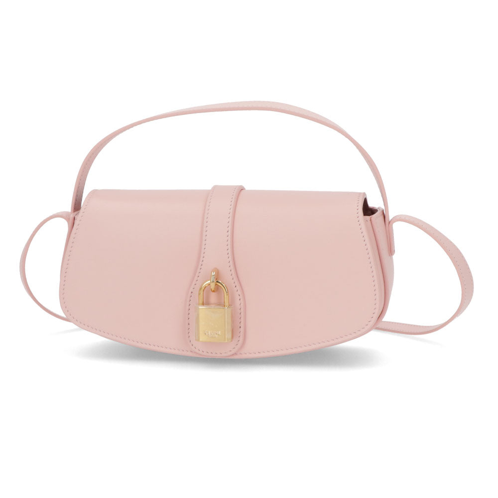 セリーヌ CELINE バッグ ショルダーバッグ レディース タブー クリーム パステルピンク スムースカーフスキン ハンドバッグ クラッチバッグ  カデナ 南京錠 10I59 3DQ1