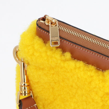 CELINE クラッチバッグ イエロー ムートン