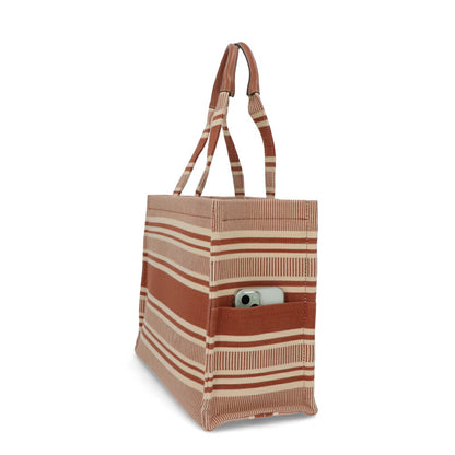 CELINEトートバッグ ラージ カバ タイス ブラウン系 19676 2FU6