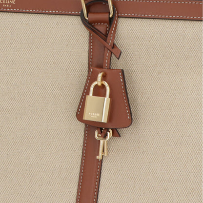 CELINEトートバッグ ミディアム カバ トートバッグ  ベージュ ブラウン 19733 2DUH