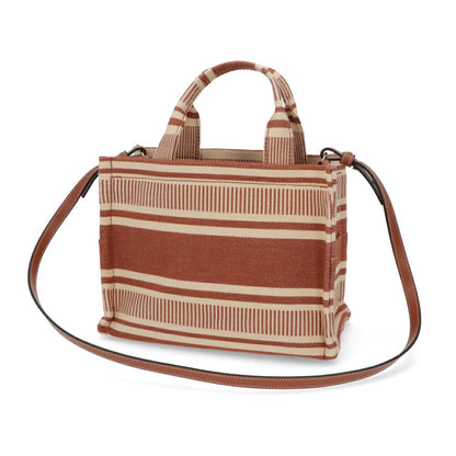 CELINEショルダーバッグ ブラウン×ベージュ トートバッグ  19916 2FU6