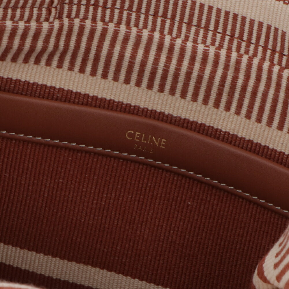 CELINEショルダーバッグ ブラウン×ベージュ トートバッグ  19916 2FU6