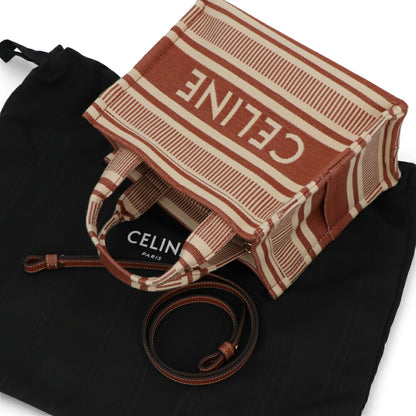 CELINEショルダーバッグ ブラウン×ベージュ トートバッグ  19916 2FU6