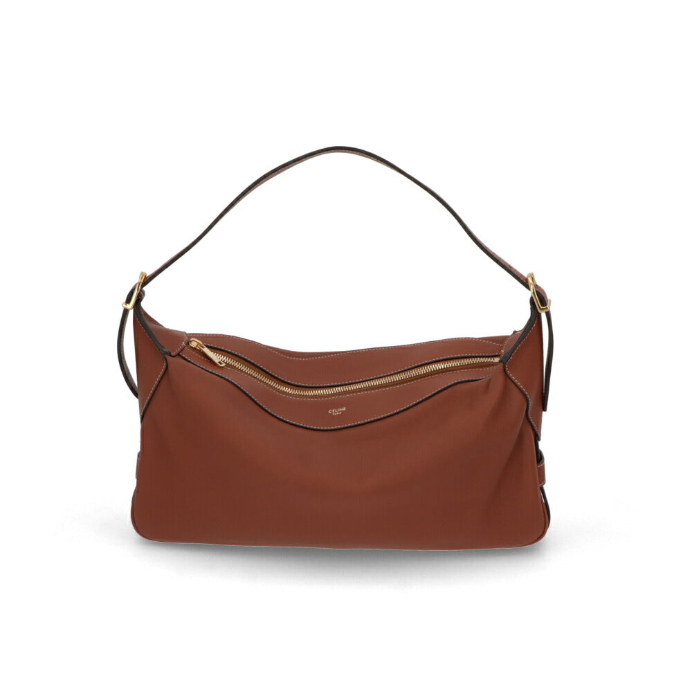 CELINE ショルダーバッグ ブラウン ワインレッド ROMY ワンショルダーバッグ 197443DPJ