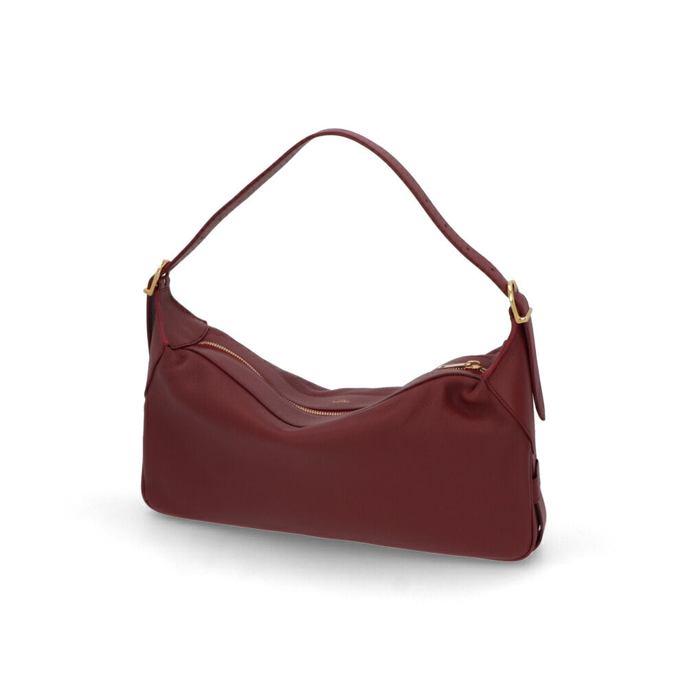 【激レア】 CELINE ボストンバッグ 2way ショルダー レザー レッド CELINE ショルダーバッグ ブラウン ワインレッド ROMY ワンショルダー