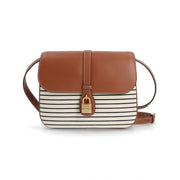 CELINE ショルダーバッグ ミディアム タブー ブラウン系 キャンバス クロスボディバッグ 196582DU1