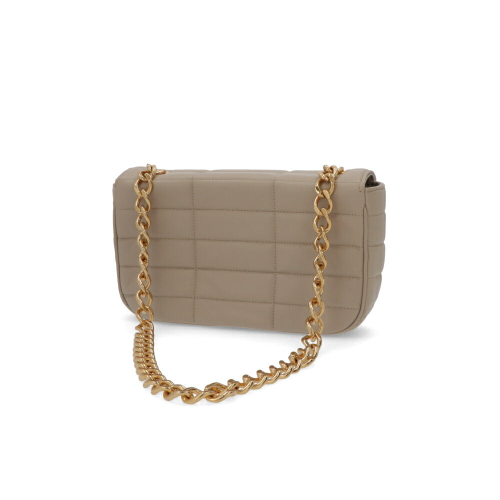 CELINE ショルダーバッグ ベージュ ゴートスキン ラムスキン キルティング チェーンバッグ 111273EPZ