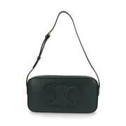 CELINE ショルダーバッグ ダークグリーン カメラバッグ トリオンフ 肩掛け 199183DU3