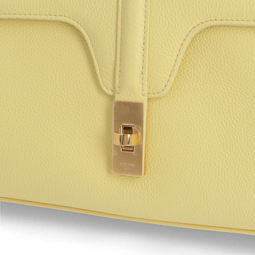 CELINE ショルダーバッグ ティーン ソフト 16 セーズ イエロー クロスボディバッグ 196853CR8