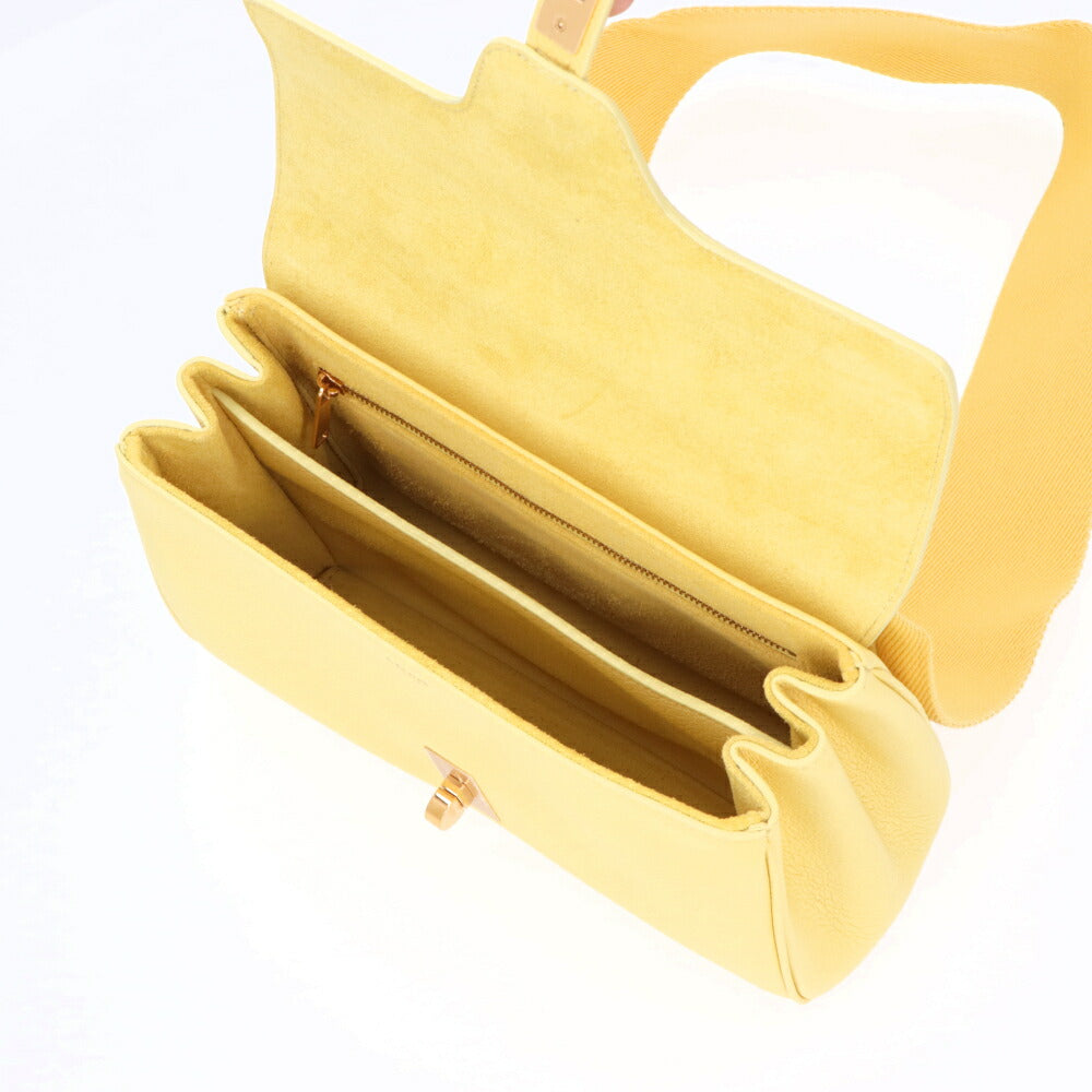 CELINE ショルダーバッグ ティーン ソフト 16 セーズ イエロー クロスボディバッグ 196853CR8