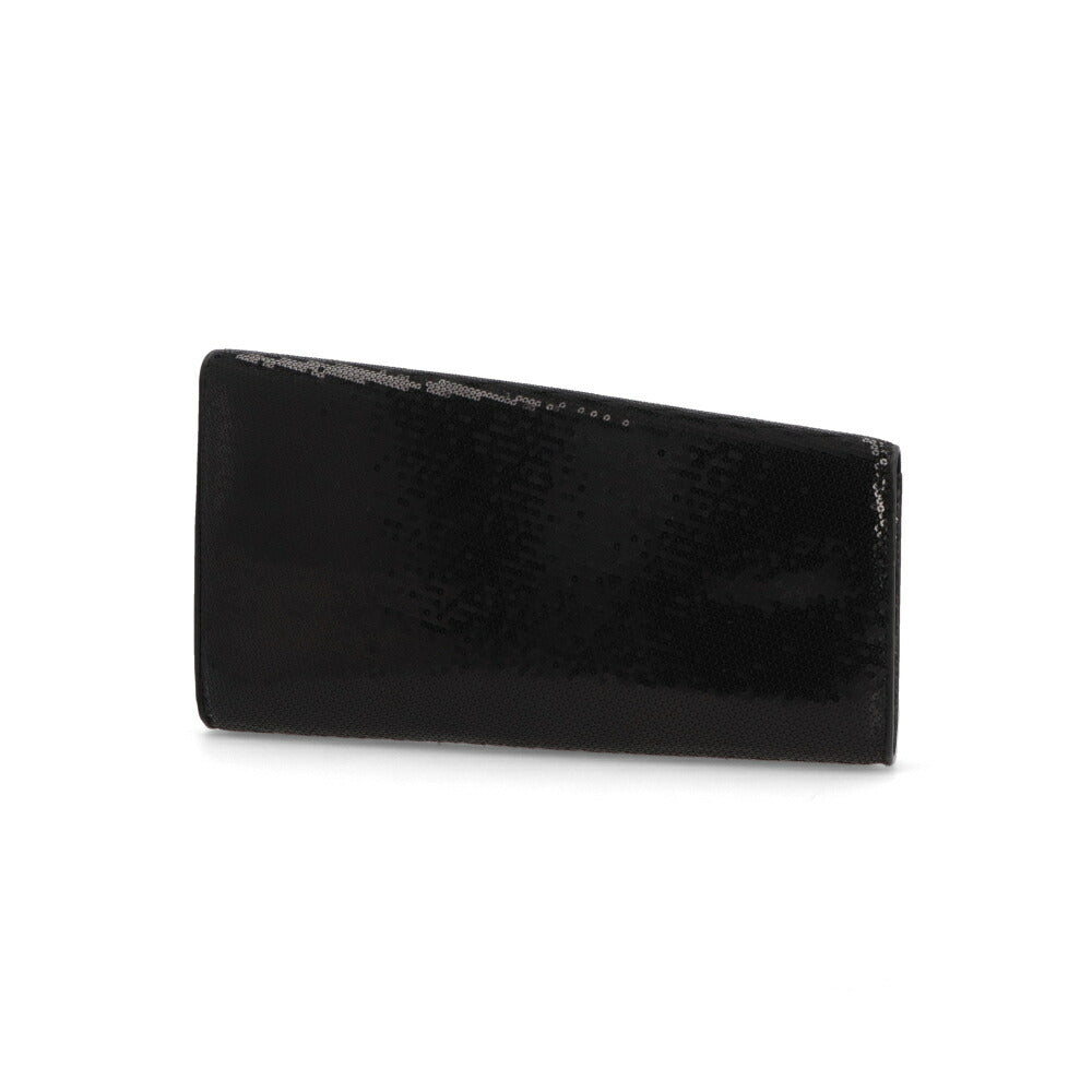 CELINE クラッチバッグ ブラック アシンメトリッククラッチ ゴールド金具 11076 3ER7
