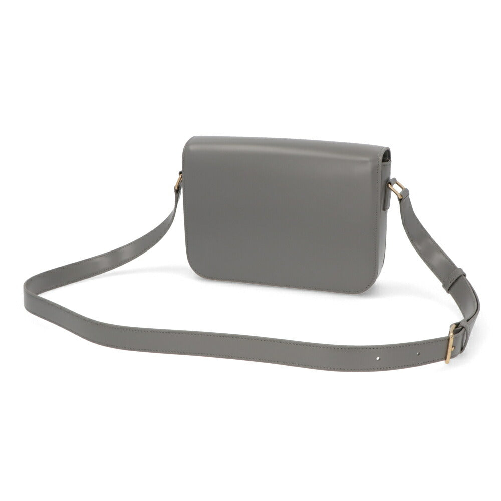 CELINE ショルダーバッグ CLASSIQUE MEDIUM TRIOMPHE BAG ベージュ系 ライトブルー グレー ブラウン トリオンフ ミニバッグ 18736 3BF4