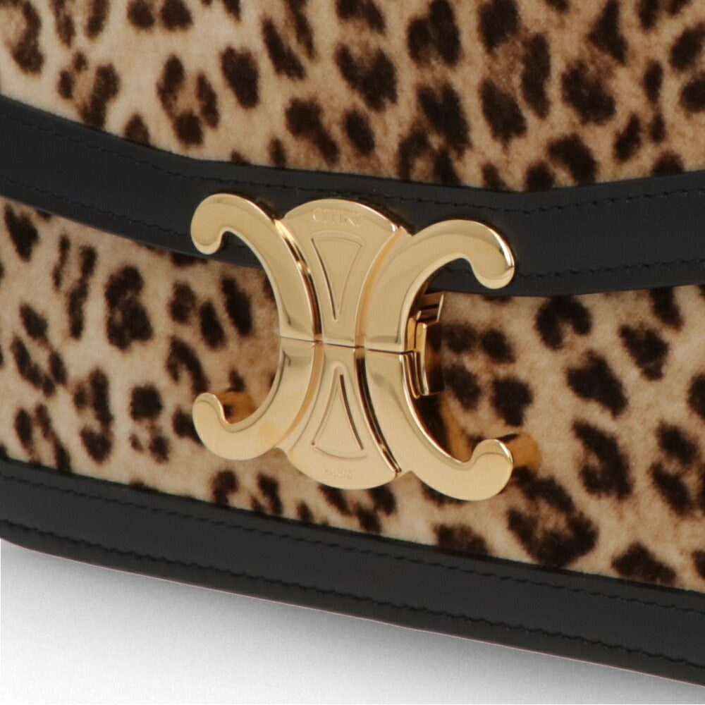 CELINE ショルダーバッグ TEEN TRIOMPHE レオパード柄 トリオンフ ヒョウ柄 18888 2FKK