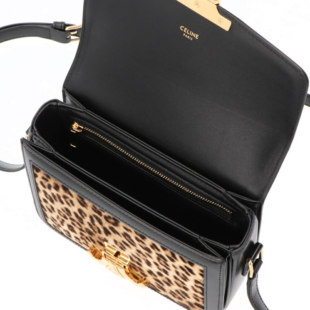 CELINE ショルダーバッグ TEEN TRIOMPHE レオパード柄 トリオンフ ヒョウ柄 18888 2FKK