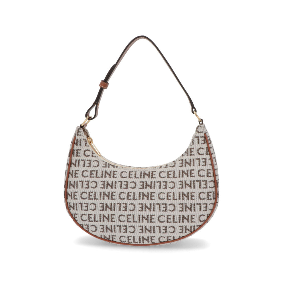 CELINE ショルダーバッグ MEDIUM AVA ベージュ系 アヴァ 三日月バッグ 19395 2FE8