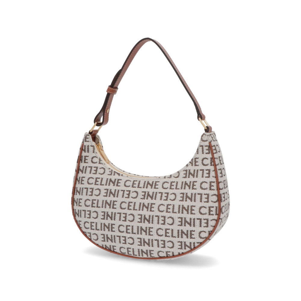 CELINE ショルダーバッグ MEDIUM AVA ベージュ系 アヴァ 三日月バッグ 19395 2FE8