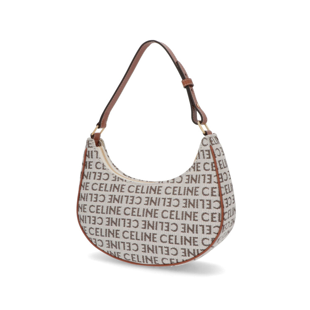 CELINE ショルダーバッグ MEDIUM AVA ベージュ系 アヴァ 三日月バッグ 19395 2FE8