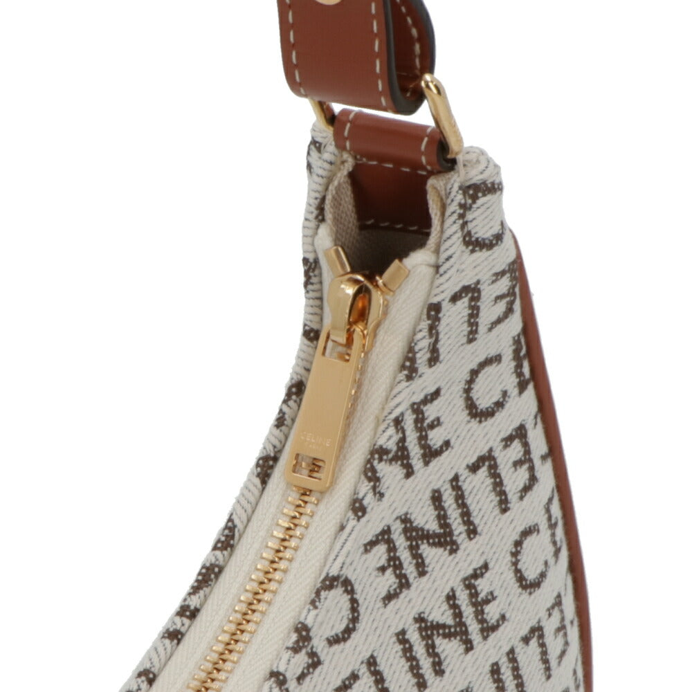 CELINE ショルダーバッグ MEDIUM AVA ベージュ系 アヴァ 三日月バッグ 19395 2FE8
