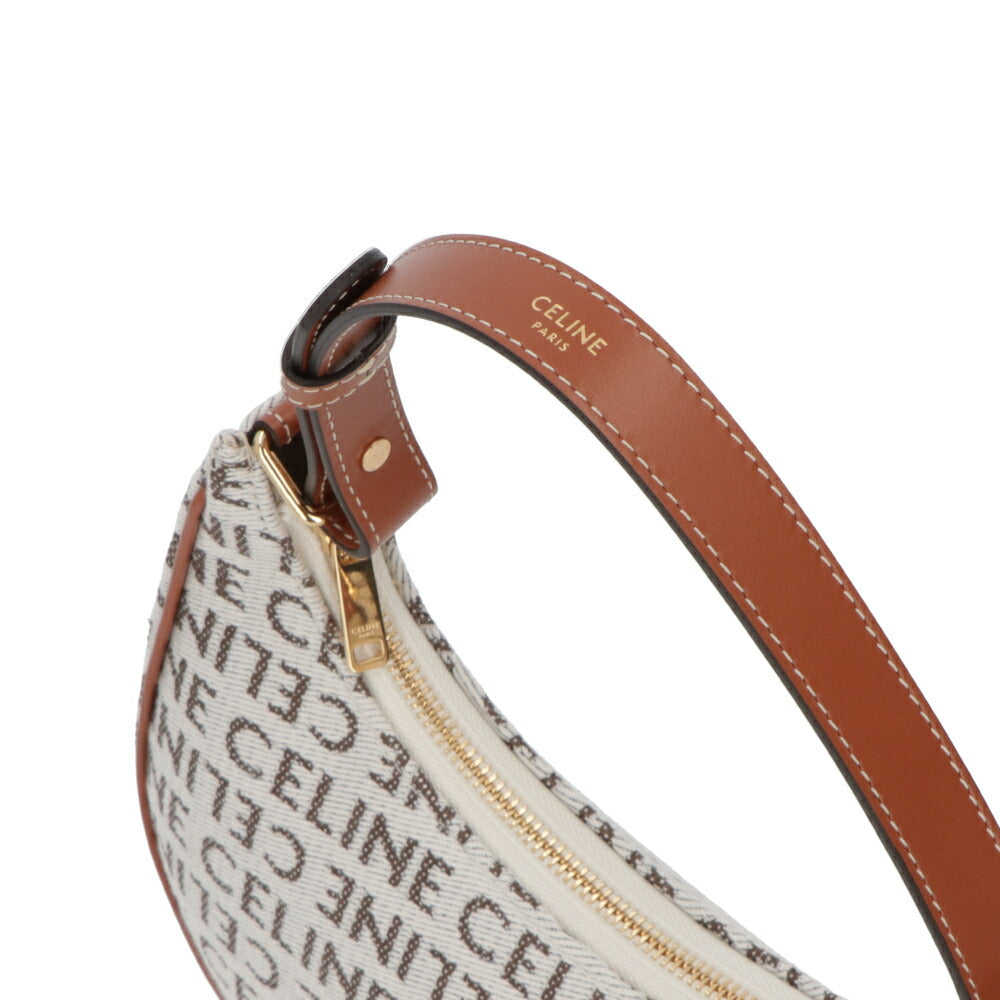 CELINE ショルダーバッグ MEDIUM AVA ベージュ系 アヴァ 三日月バッグ 19395 2FE8