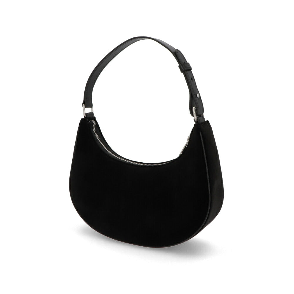 CELINE ショルダーバッグ AVA Triomphe Strass Velvet Shoulder Bag ブラック アヴァ 三日月バッグ ベルベット トリオンフ ハンドバッグ 19395 2FJM