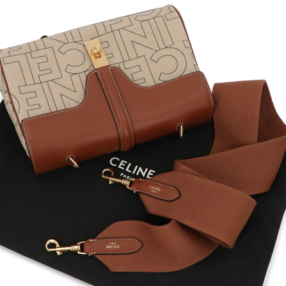 CELINE セリーヌ レディース ショルダーバッグ ティーン ソフト 16 セーズ ナチュラル カーフスキン 19685 2ERG