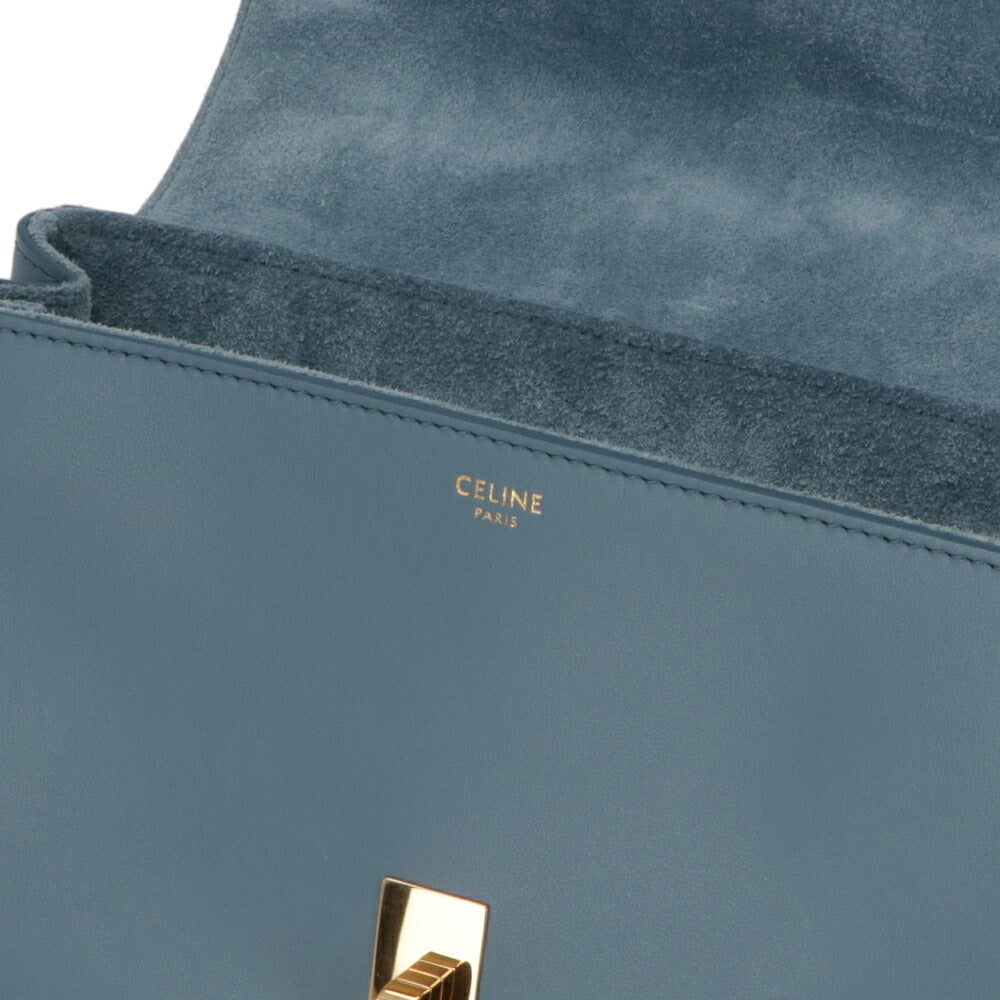 CELINE ショルダーバッグ ティーン ソフト 16 セーズ Trench Denim 19685 3CR4