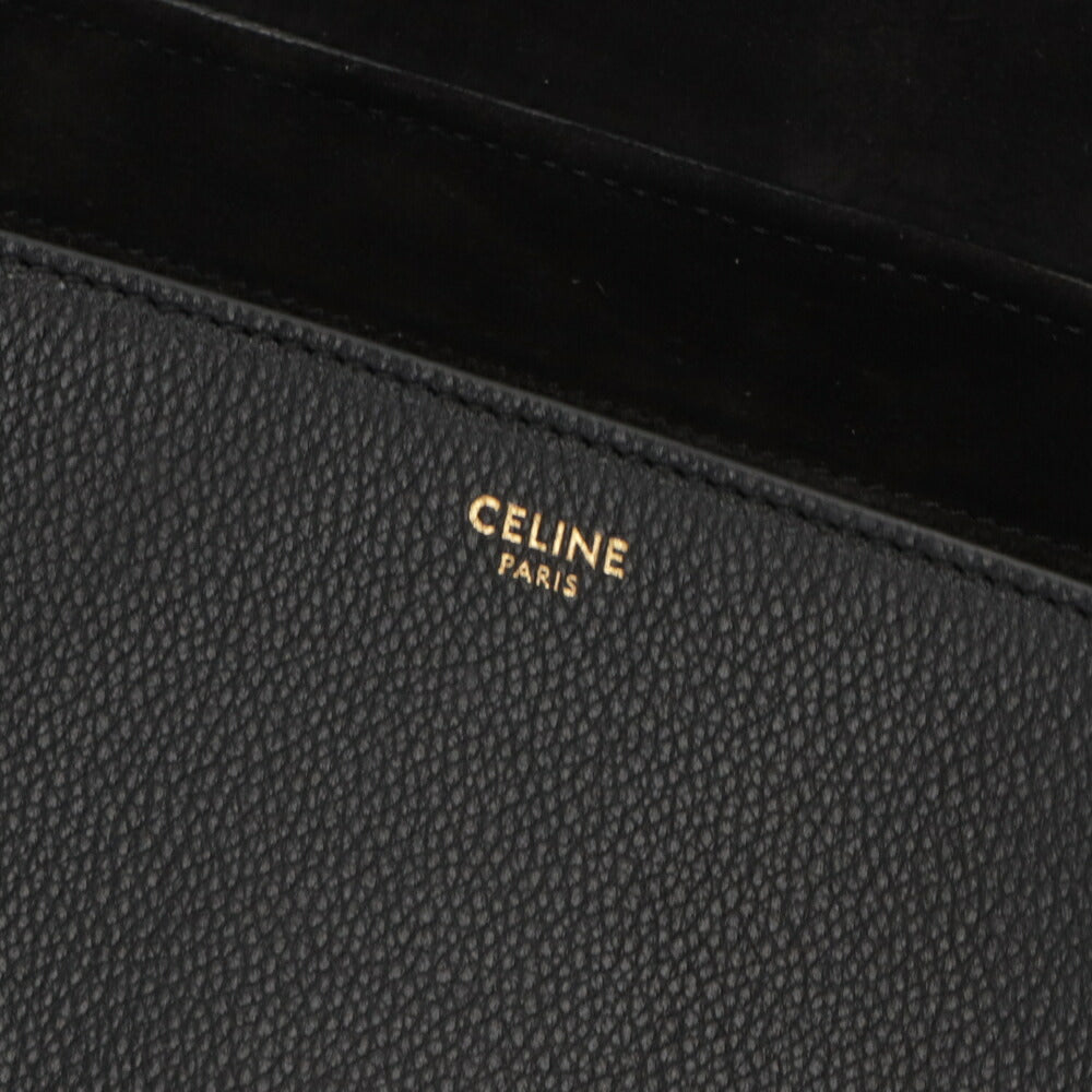 CELINE ショルダーバッグ ティーン ソフト 16 セーズ ブラック 19685 3CR8