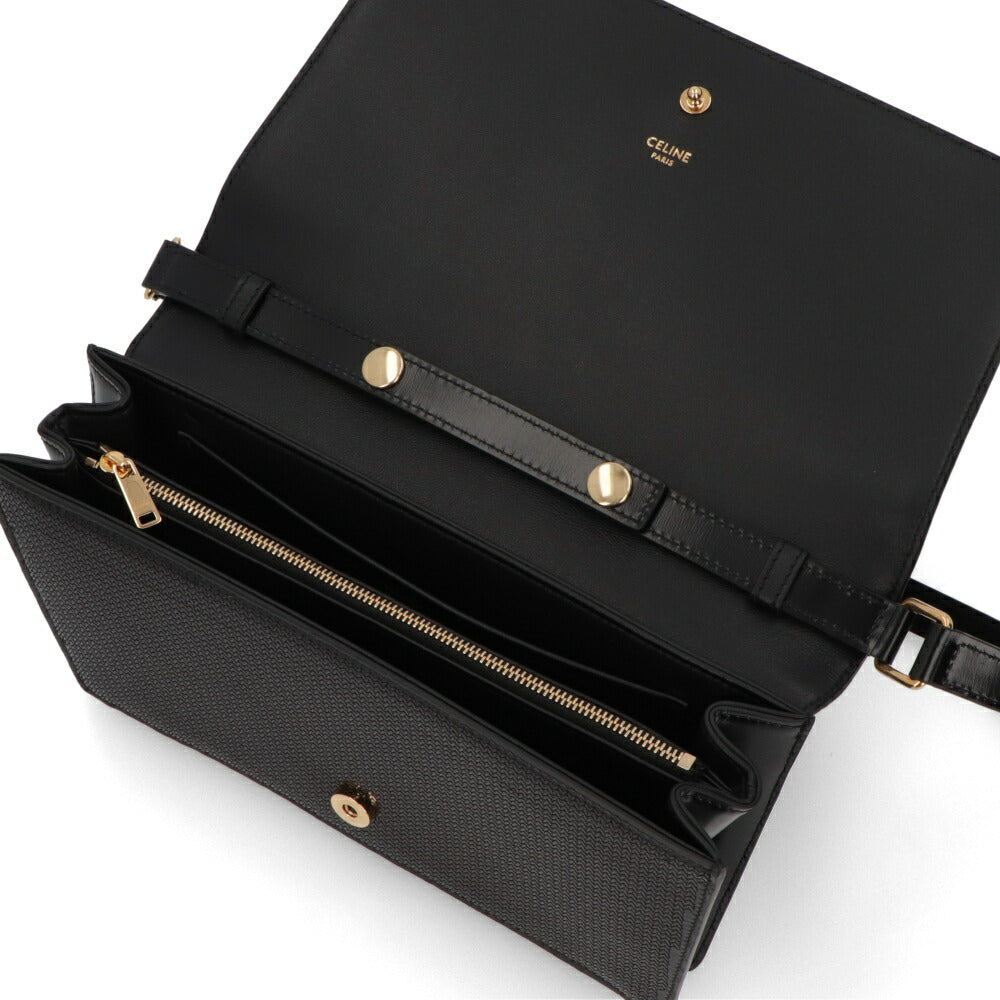 CELINE ショルダーバッグ  ブラック トリオンフ ウォレット 19928 3EQQ