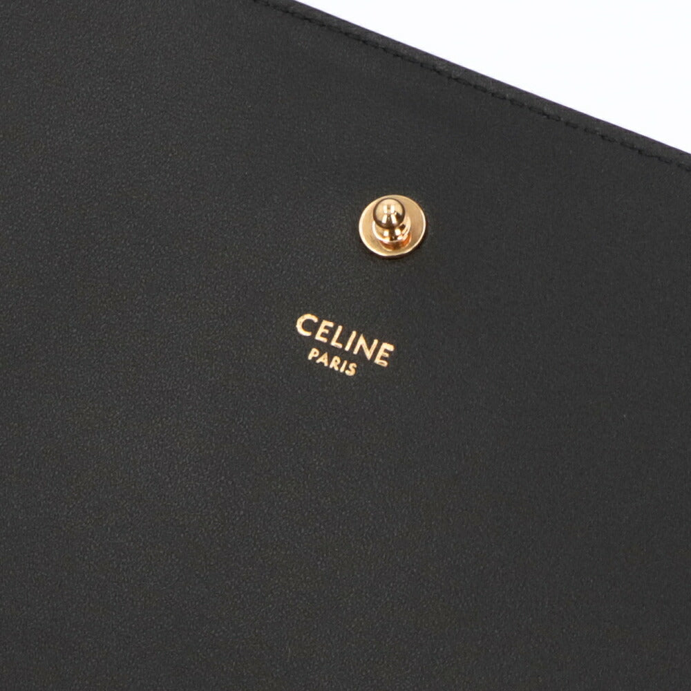 CELINE ショルダーバッグ  ブラック トリオンフ ウォレット 19928 3EQQ