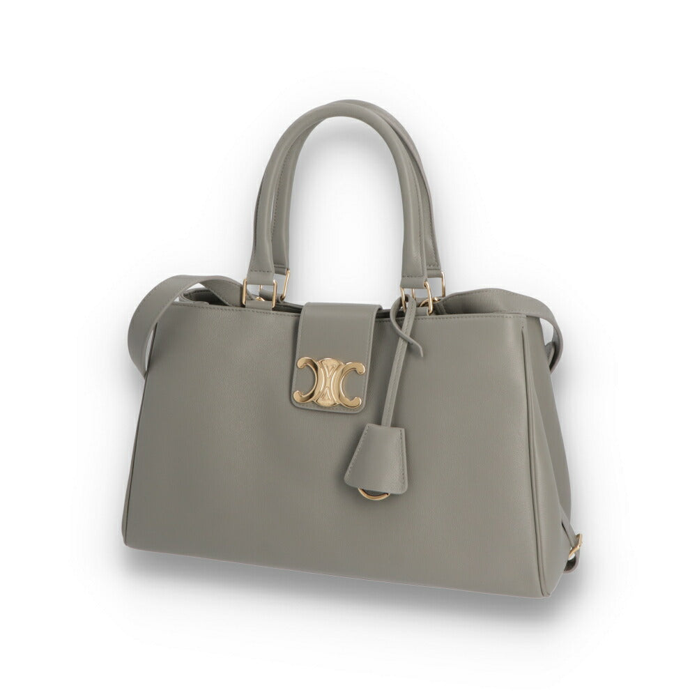 CELINE ハンドバッグ MEDIUM APPOLINE BAG ダークグレー ショルダーバッグ 2WAY 11496 3FK6