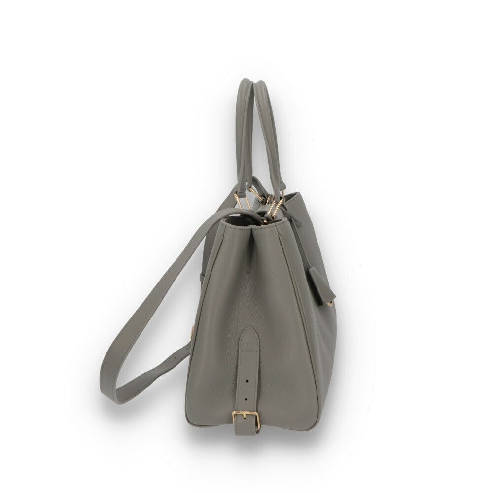 CELINE ハンドバッグ MEDIUM APPOLINE BAG ダークグレー ショルダーバッグ 2WAY 11496 3FK6