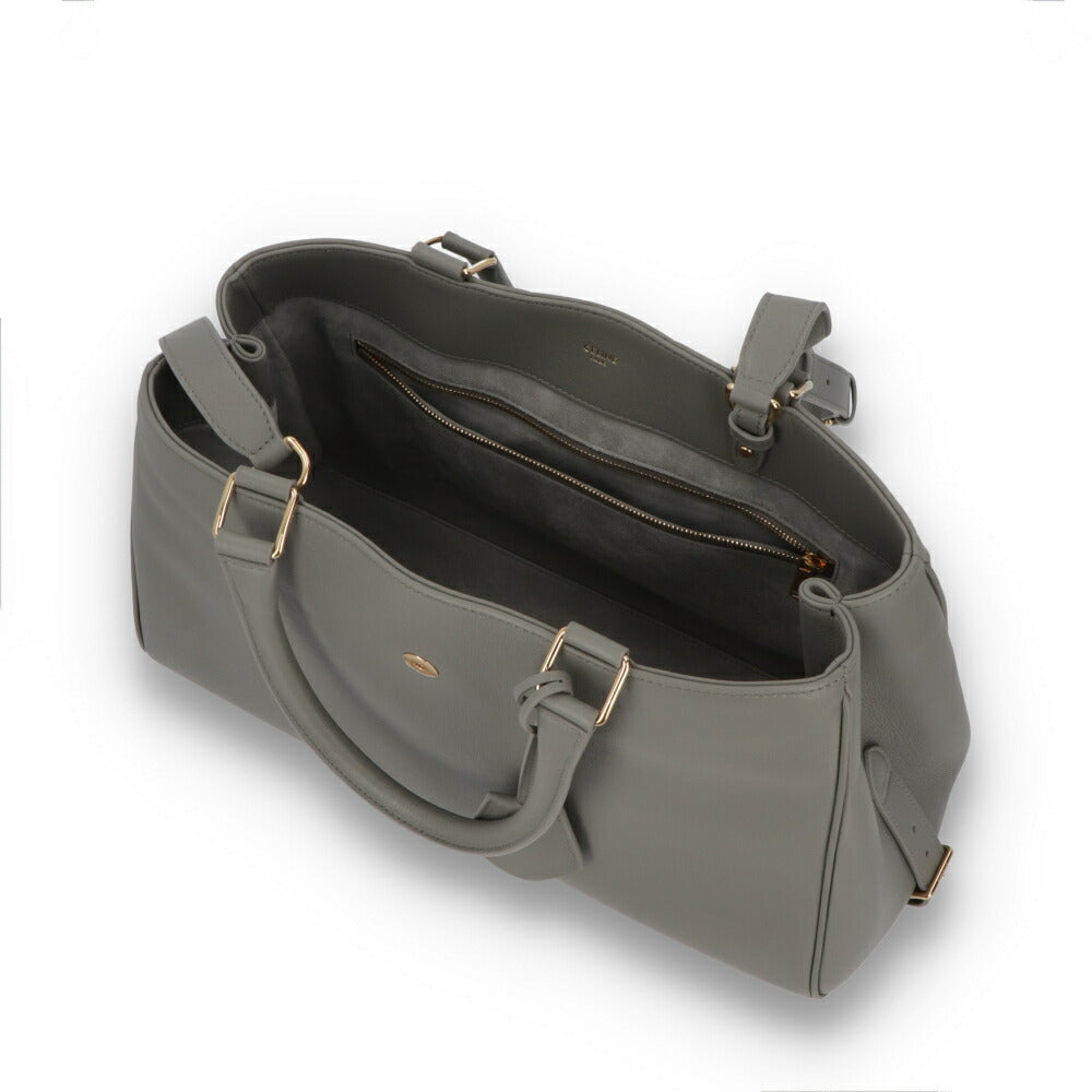 CELINE ハンドバッグ MEDIUM APPOLINE BAG ダークグレー ショルダーバッグ 2WAY 11496 3FK6