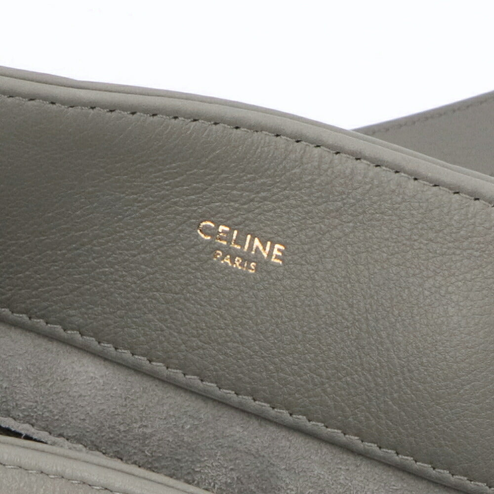 CELINE ハンドバッグ MEDIUM APPOLINE BAG ダークグレー ショルダーバッグ 2WAY 11496 3FK6