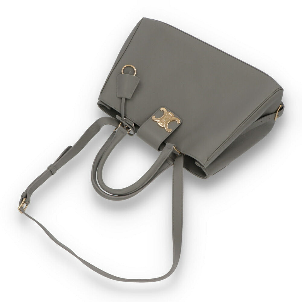 CELINE ハンドバッグ MEDIUM APPOLINE BAG ダークグレー ショルダーバッグ 2WAY 11496 3FK6