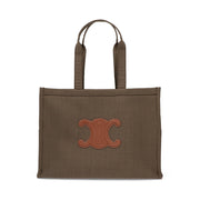 CELINE トートバッグ ラージカバス ブラウン キャンバスバッグ トリオンフ 19676 2FHZ