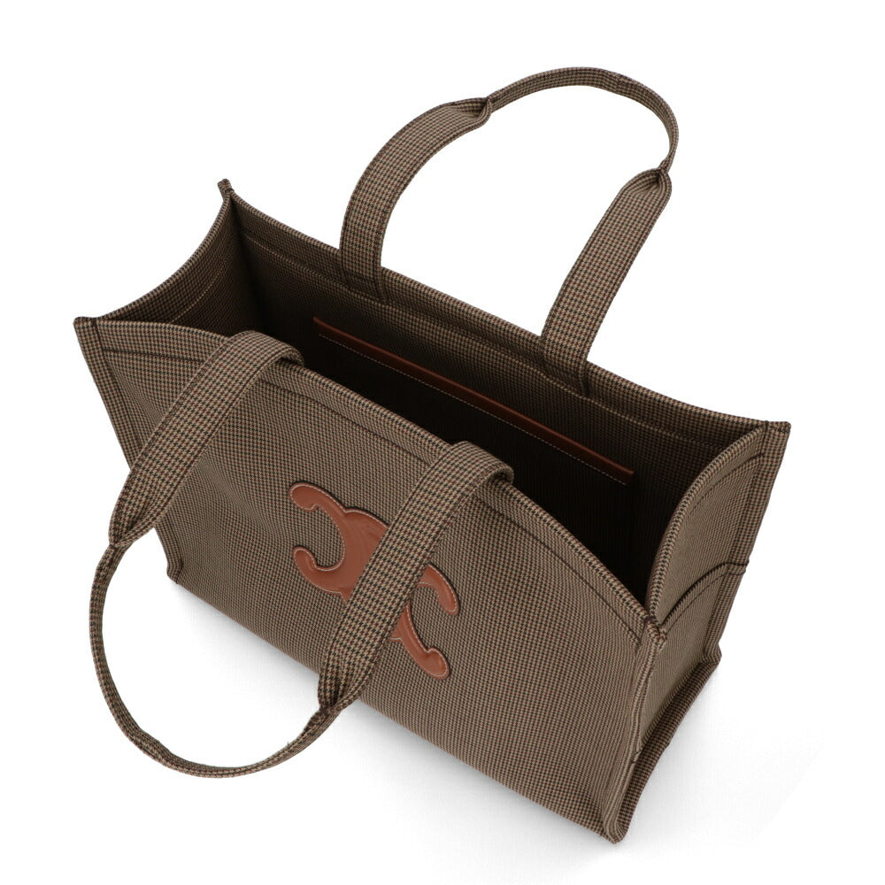 CELINE トートバッグ ラージカバス ブラウン キャンバスバッグ トリオンフ 19676 2FHZ