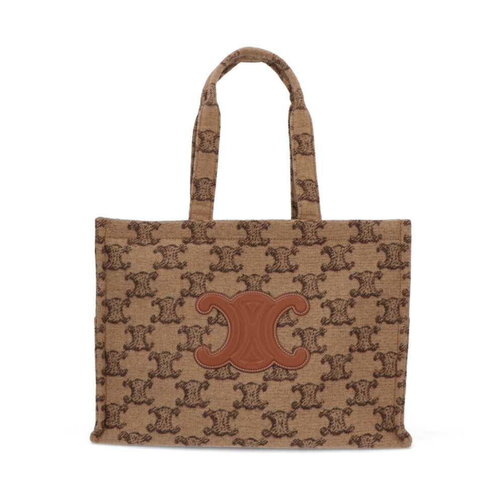 CELINE トートバッグ ラージカバス ブラウン系 トリオンフ 19676 2FLQ