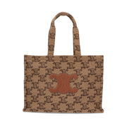 CELINE トートバッグ ラージカバス ブラウン系 トリオンフ 19676 2FLQ