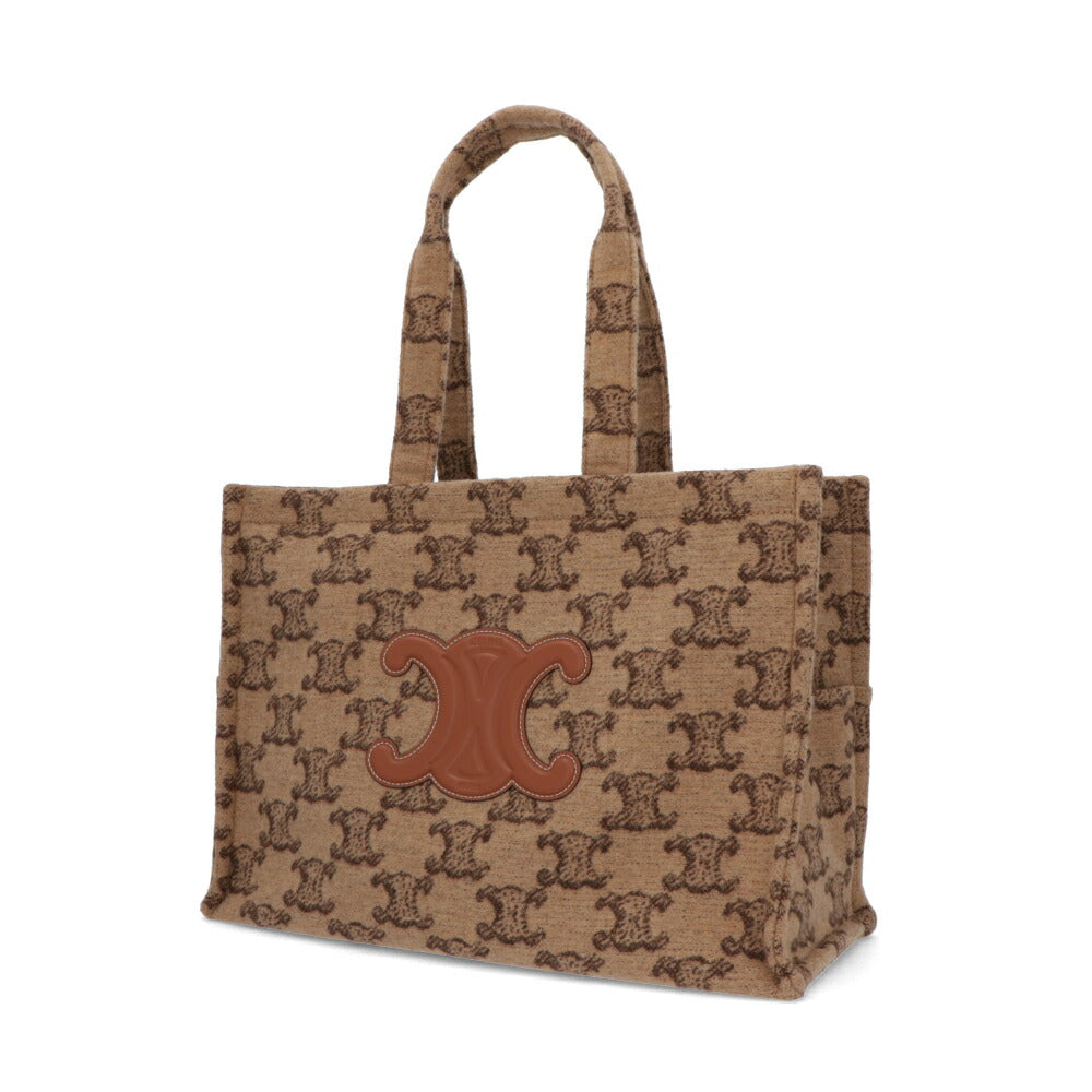 CELINE トートバッグ ラージカバス ブラウン系 トリオンフ 19676 2FLQ