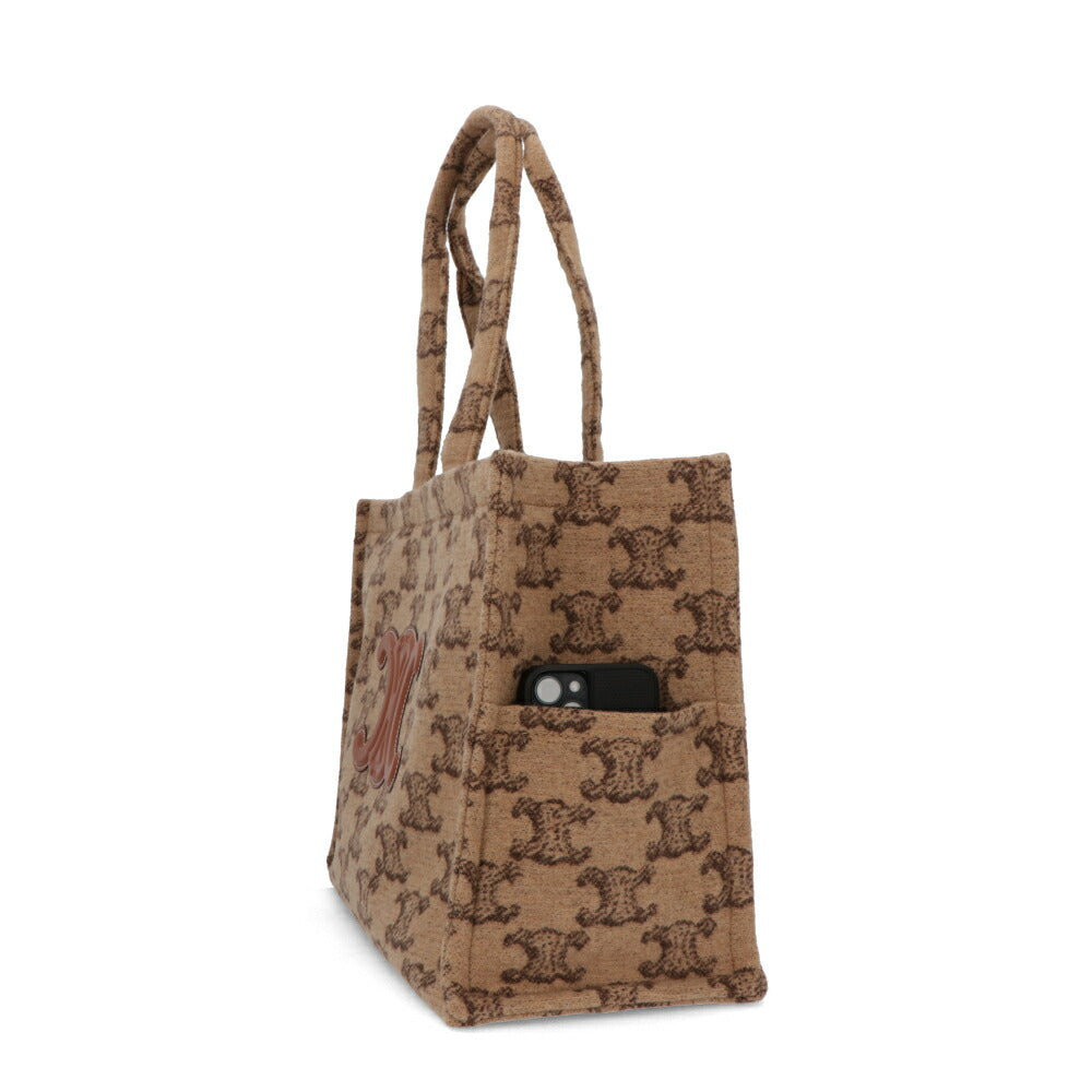 CELINE トートバッグ ラージカバス ブラウン系 トリオンフ 19676 2FLQ