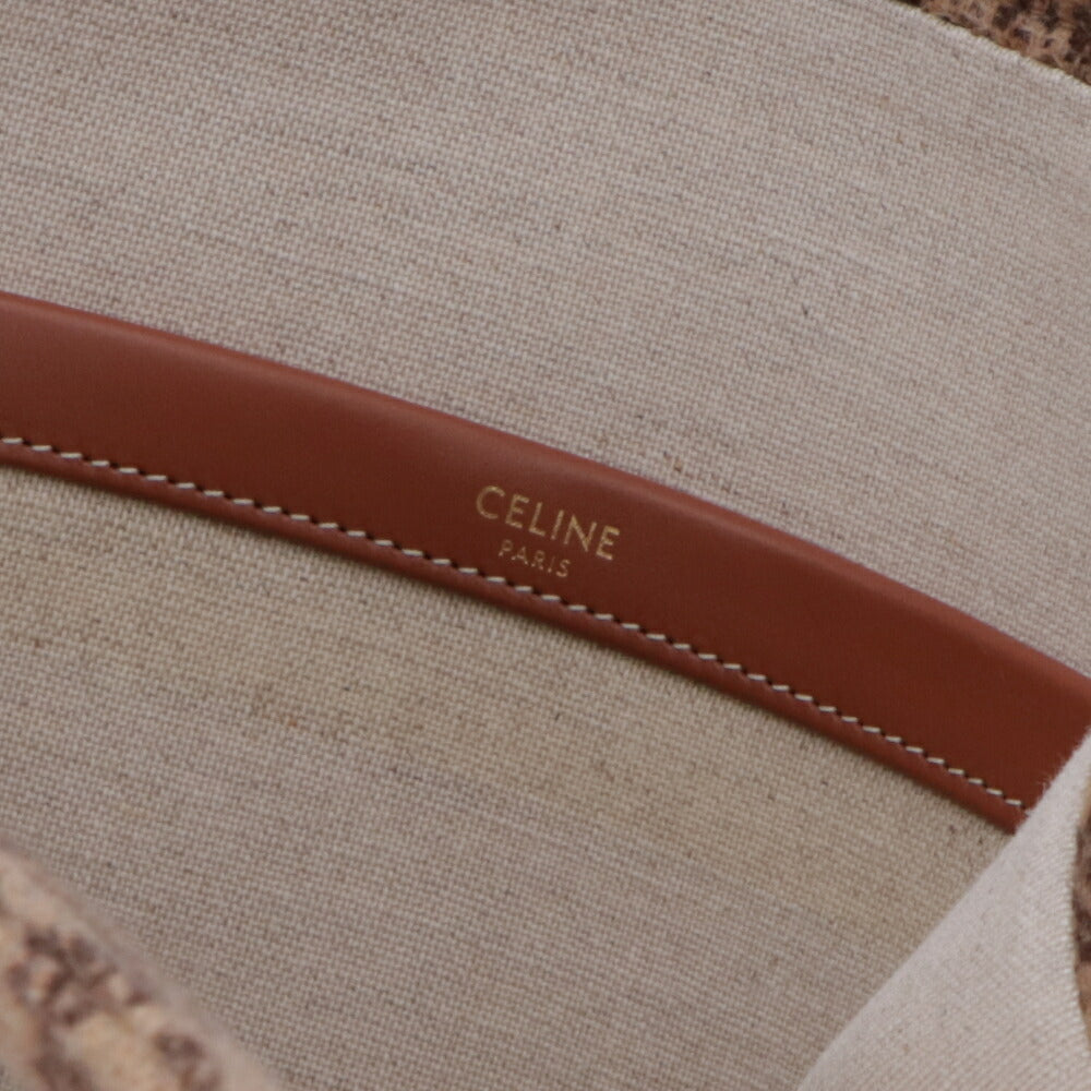 CELINE トートバッグ ラージカバス ブラウン系 トリオンフ 19676 2FLQ