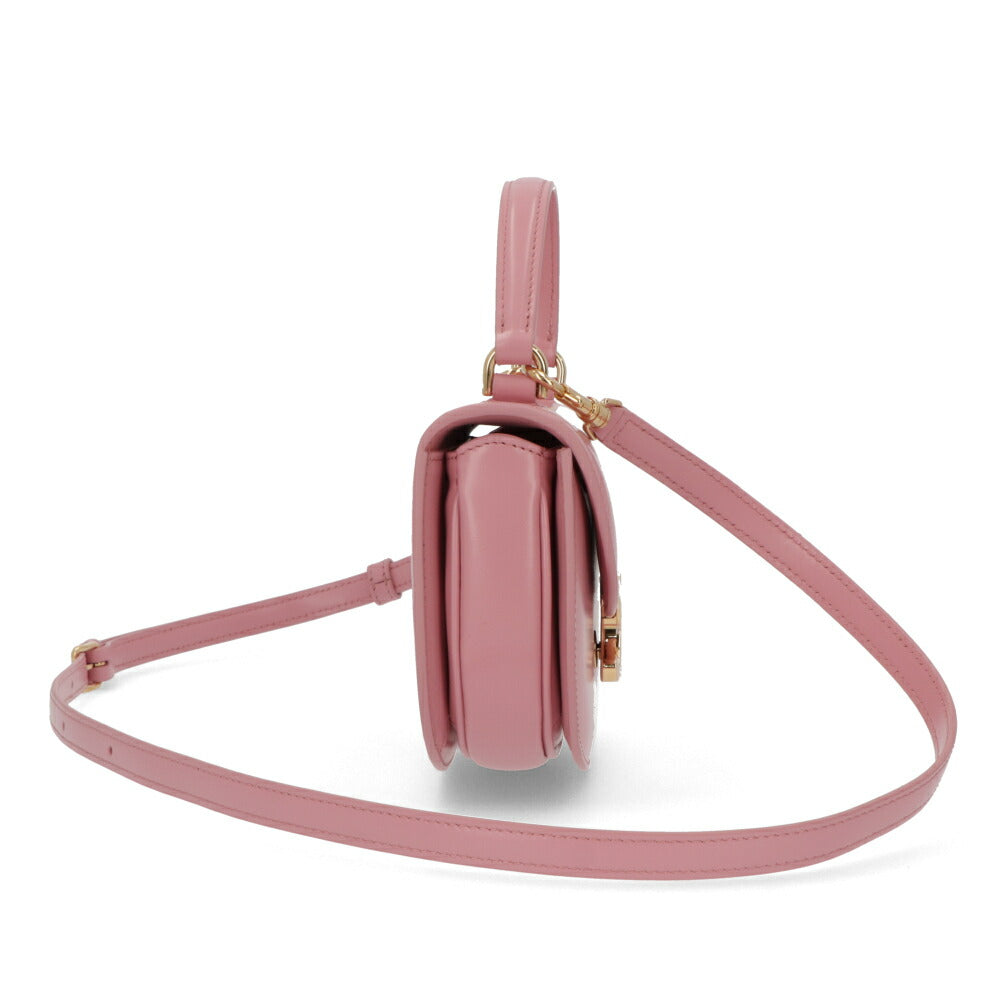 CELINE ショルダーバッグ Mini Besace Clea ブラック ローズ ペタル トリオンフ ミニショルダーバッグ ミニ ブザス クレア 10L06 3ETZ