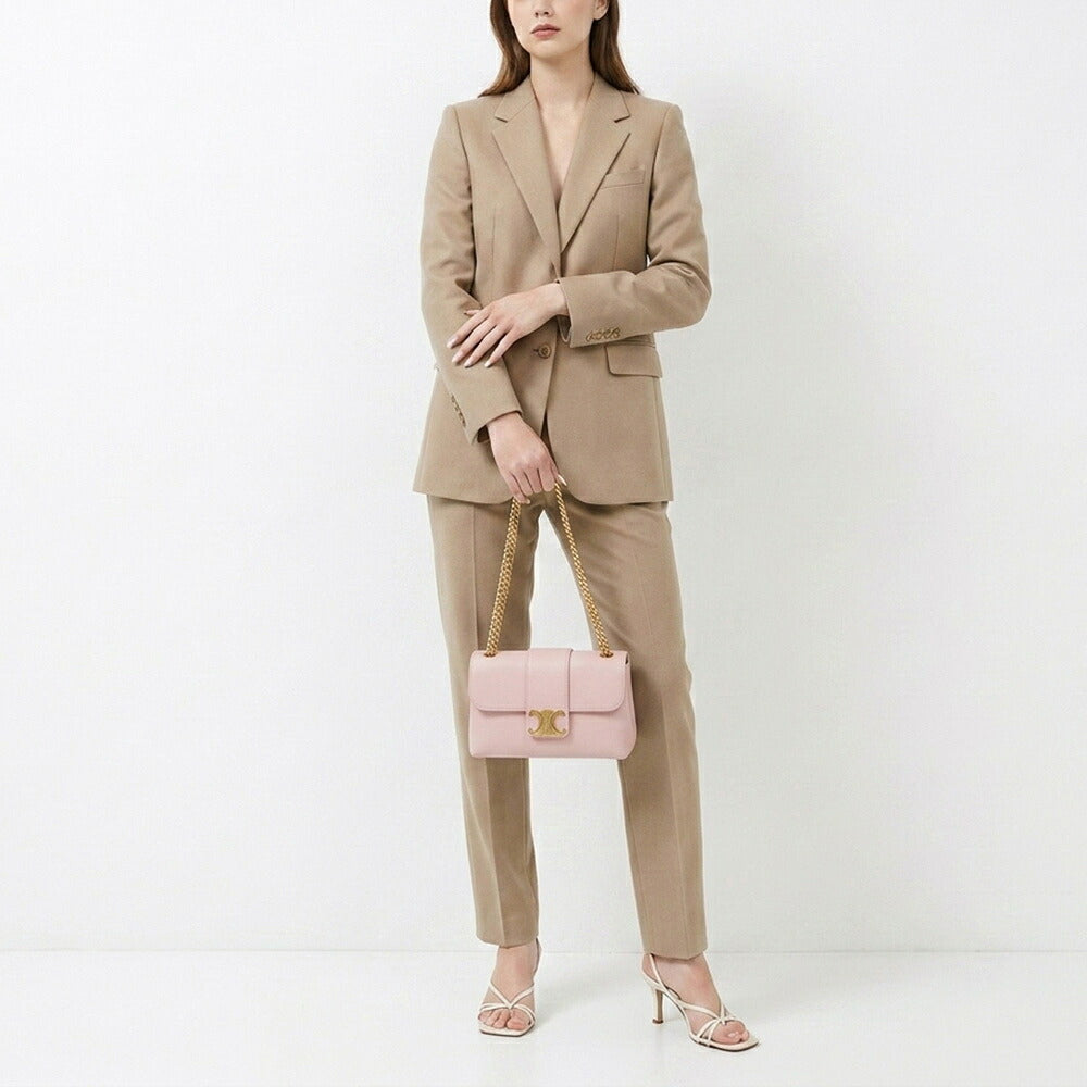 CELINE セリーヌ レディース バッグ ショルダーバッグ ピンク カーフスキン トリオンフ クロスボディバッグ 11659 3FDU