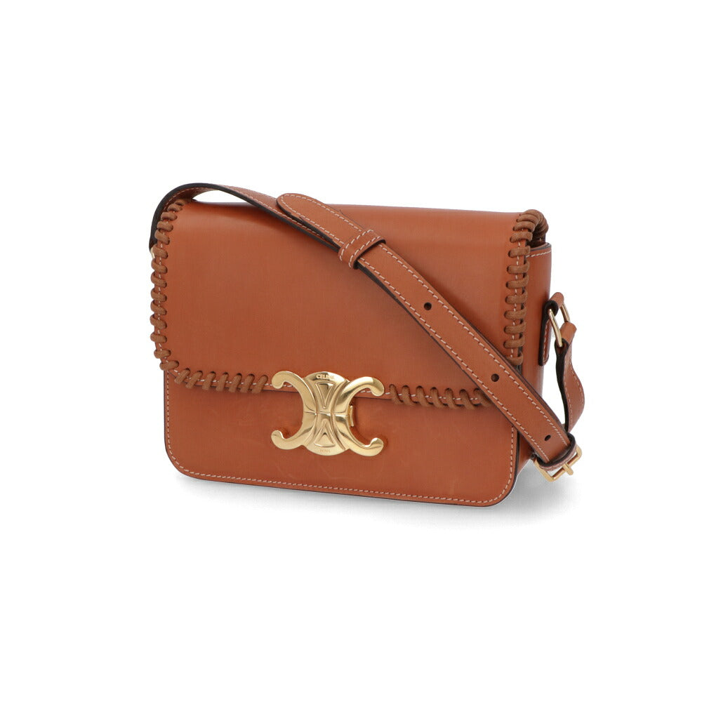CELINE セリーヌ レディース バッグ ショルダーバッグ ブラウン カーフスキン トリオンフ クロスボディバッグ 18842 3FUM