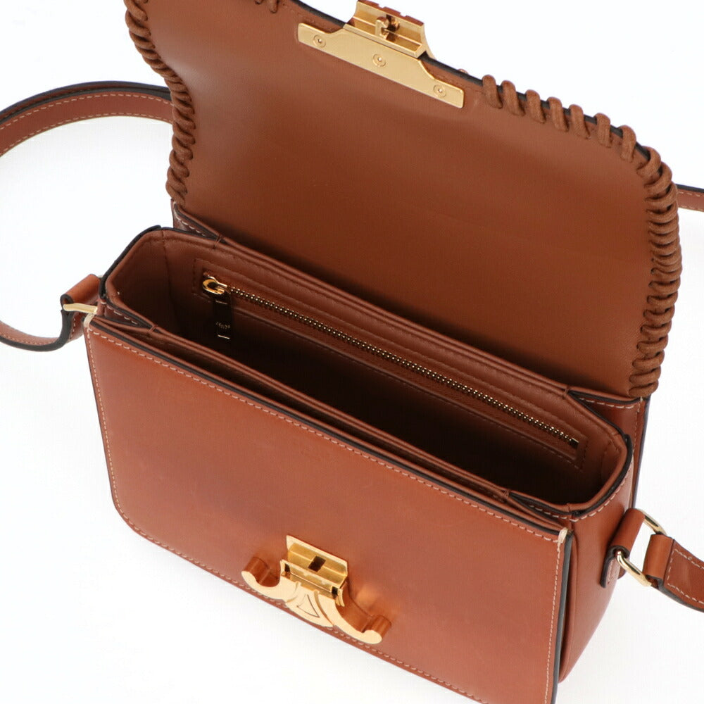 CELINE セリーヌ レディース バッグ ショルダーバッグ ブラウン カーフスキン トリオンフ クロスボディバッグ 18842 3FUM