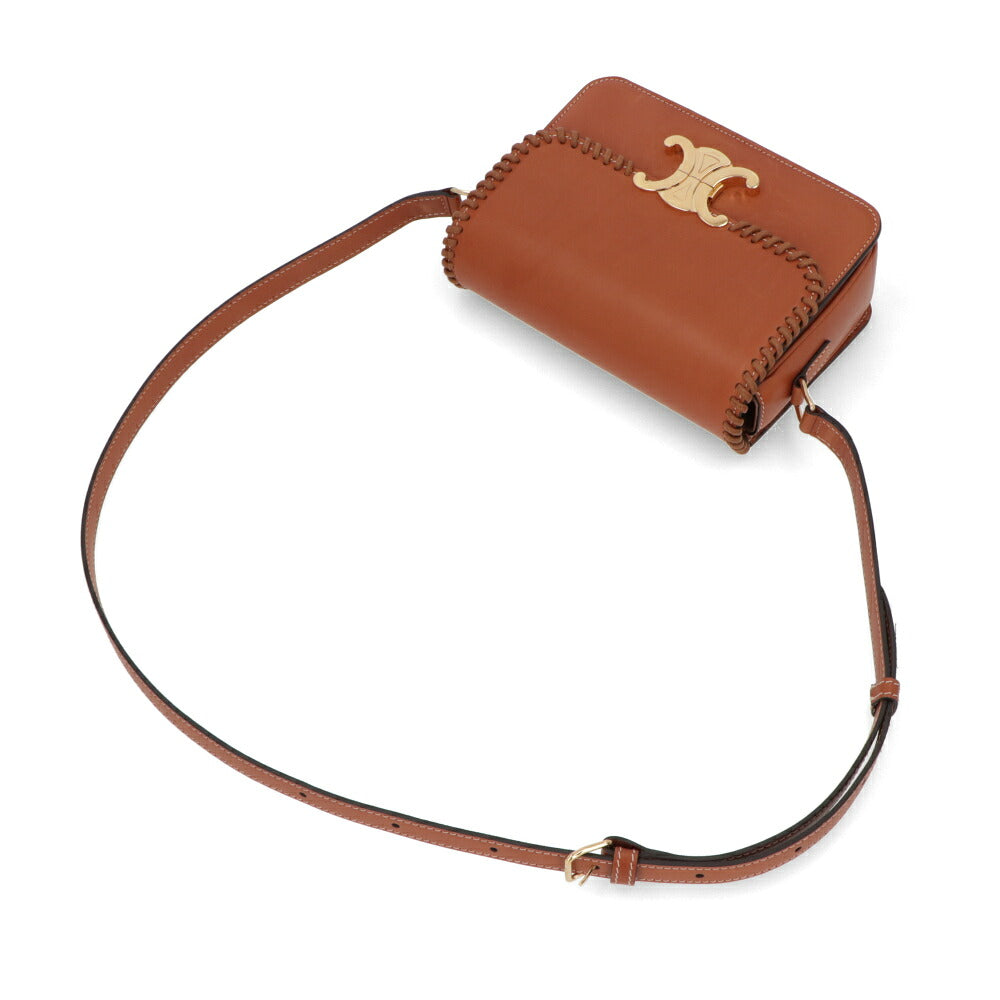 CELINE セリーヌ レディース バッグ ショルダーバッグ ブラウン カーフスキン トリオンフ クロスボディバッグ 18842 3FUM