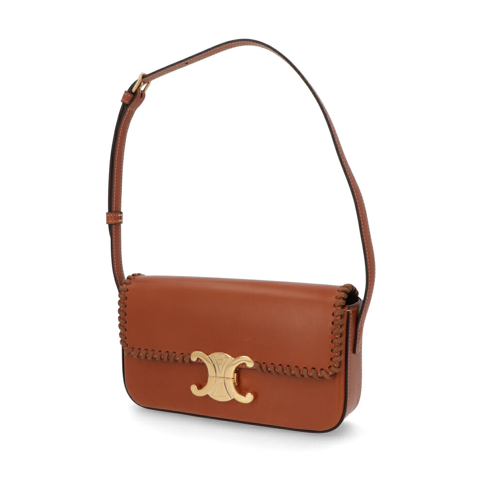CELINE セリーヌ レディース バッグ ショルダーバッグ ブラウン カーフスキン トリオンフ ハンドバッグ 19414 3FUM